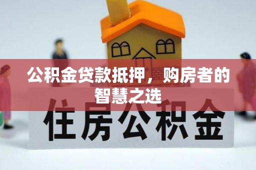 荔波公积金贷款抵押，购房者的智慧之选