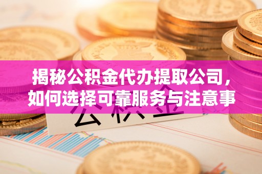 荔波揭秘公积金代办提取公司，如何选择可靠服务与注意事项
