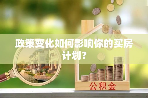 荔波政策变化如何影响你的买房计划？