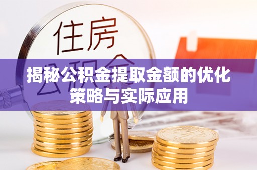 荔波揭秘公积金提取金额的优化策略与实际应用