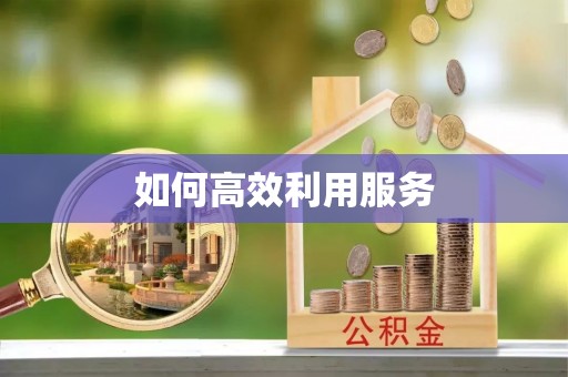 荔波如何高效利用服务
