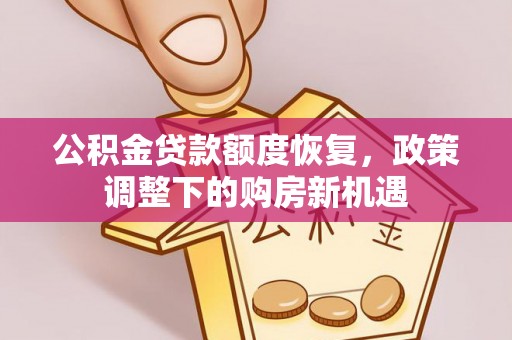 荔波公积金贷款额度恢复，政策调整下的购房新机遇