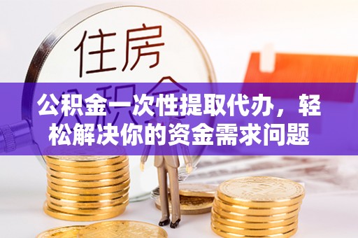 荔波公积金一次性提取代办，轻松解决你的资金需求问题