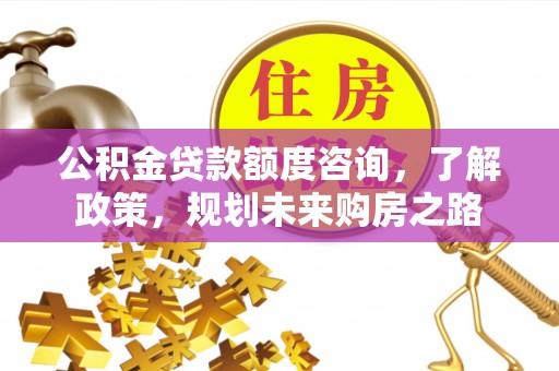 荔波公积金贷款额度咨询，了解政策，规划未来购房之路
